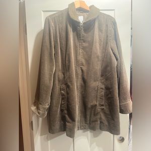 JJILL HERITAGE TUMBLED COAT SUPER SOFT HEAVY BROWN XL